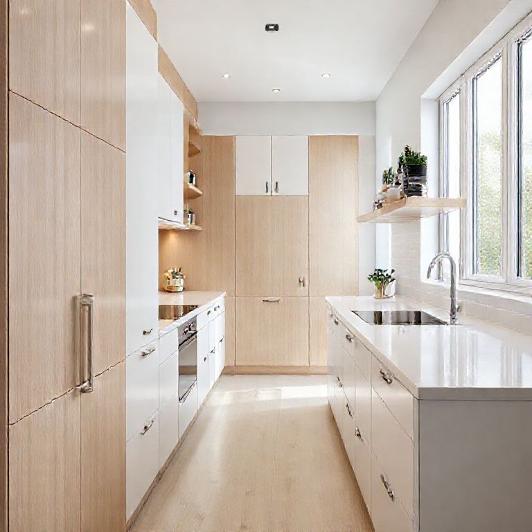 The Narrow Kitchen Renaissance_ Mastering the 2.8-Meter Marvel-fengyakai artificial marble