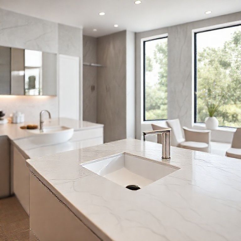 The Art of Seamless Living_ Crafting the Integrated Countertop and Basin-fengyakai artificial marble
