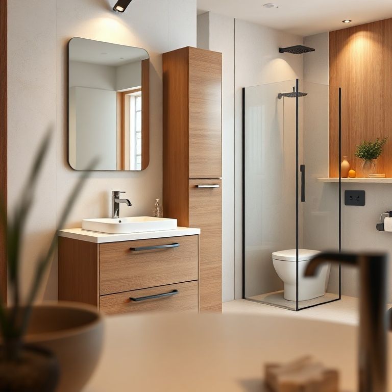 The Art of the Integrated Basin Bathroom Cabinet_ Elevating Your Space with Style and Function-fengyakai artificial marble