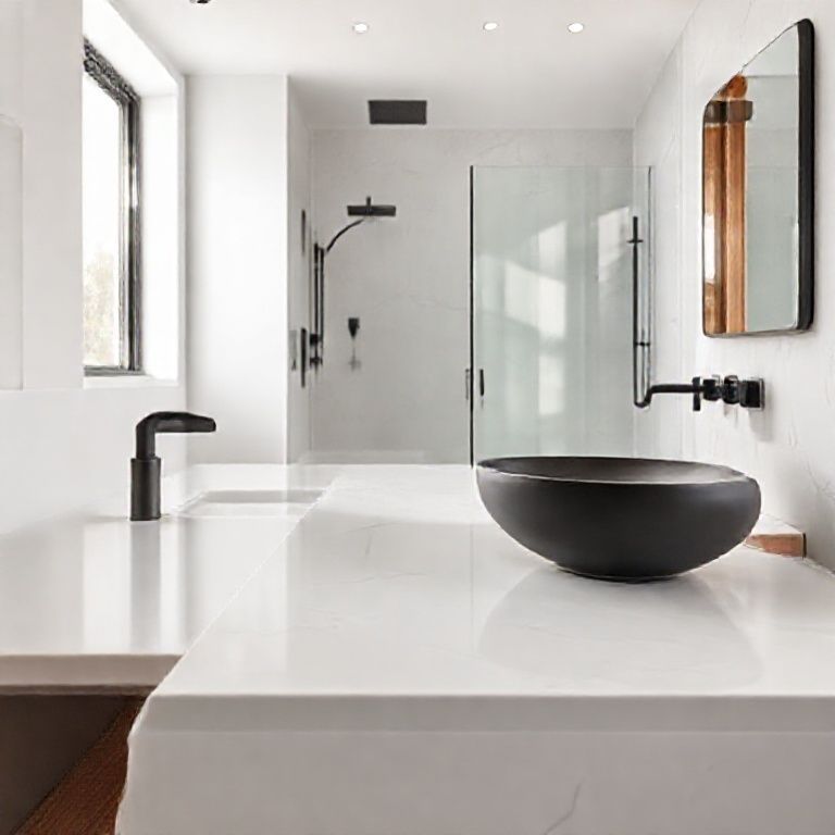 The Art of the Integrated Countertop Basin_ Where Style Meets Seamless Living-fengyakai artificial marble