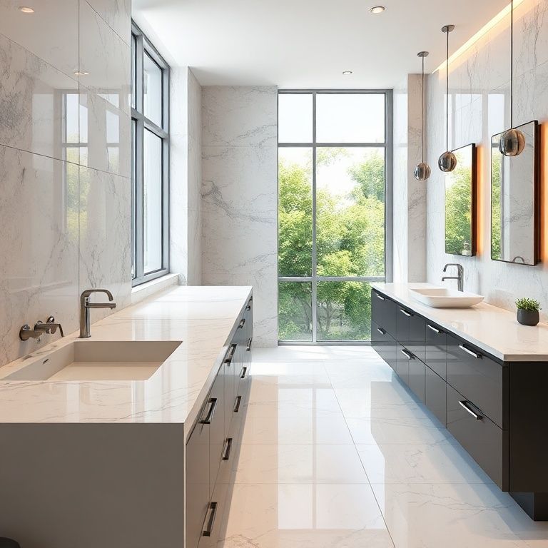 The Art of the Integrated Sink and Countertop_ A Material Marvel-fengyakai artificial marble