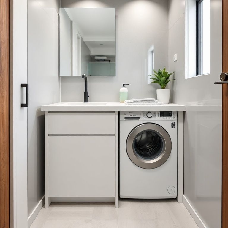 The Integrated All-in-One_ Revolutionizing Your Laundry Room with the Yī Tǐ Pén-fengyakai artificial marble