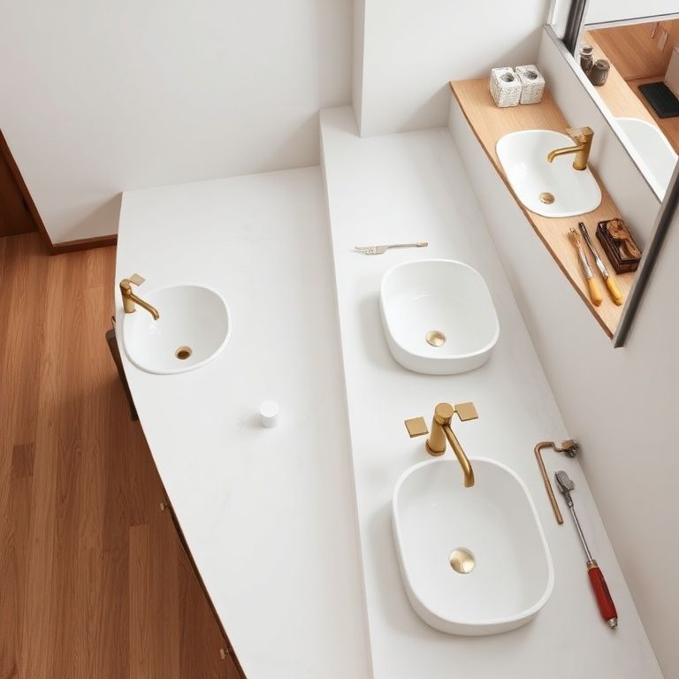 The Seamless Charm_ Unveiling the Differences Between Integrated Undermount and Above-Counter Basins-fengyakai artificial marble