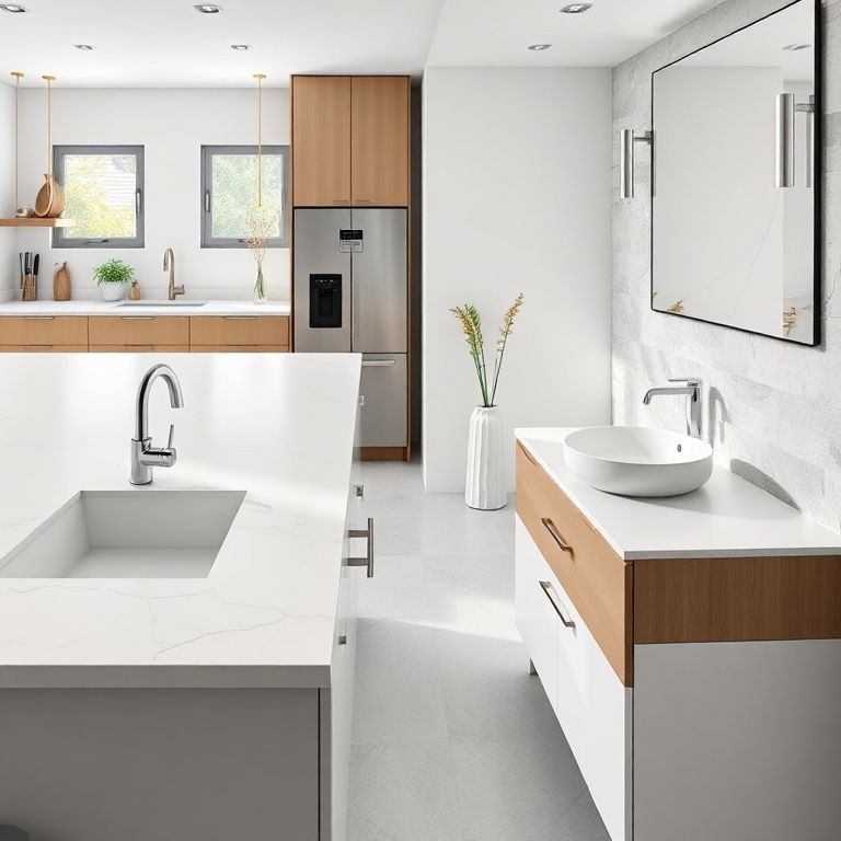 The Seamless Symphony_ Unveiling the All-Encompassing Integrated Countertop Sink-fengyakai artificial marble