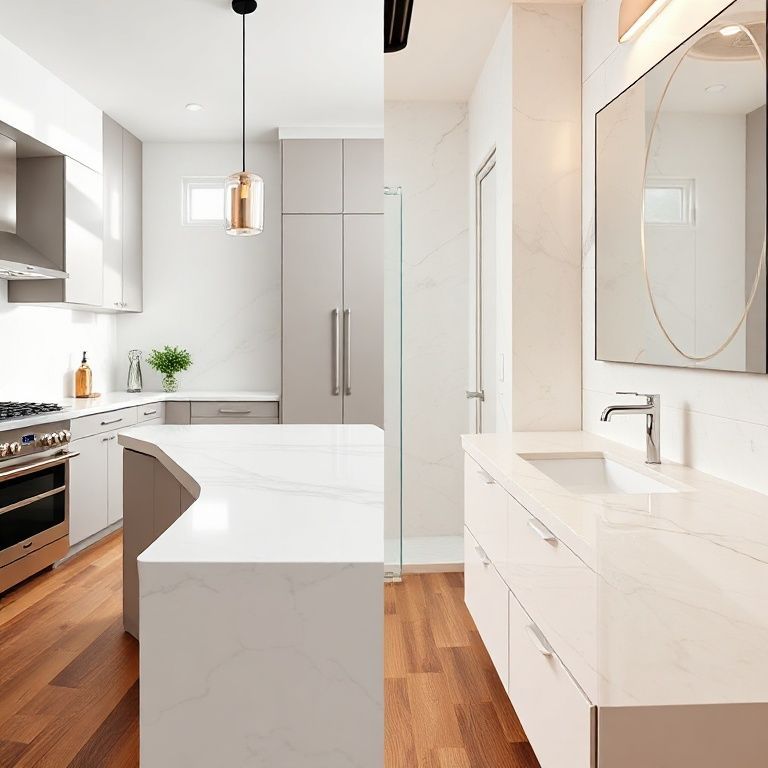 The Great Countertop Conundrum_ Quartz vs. Artificial Stone – Which Reigns Supreme_-fengyakai artificial marble