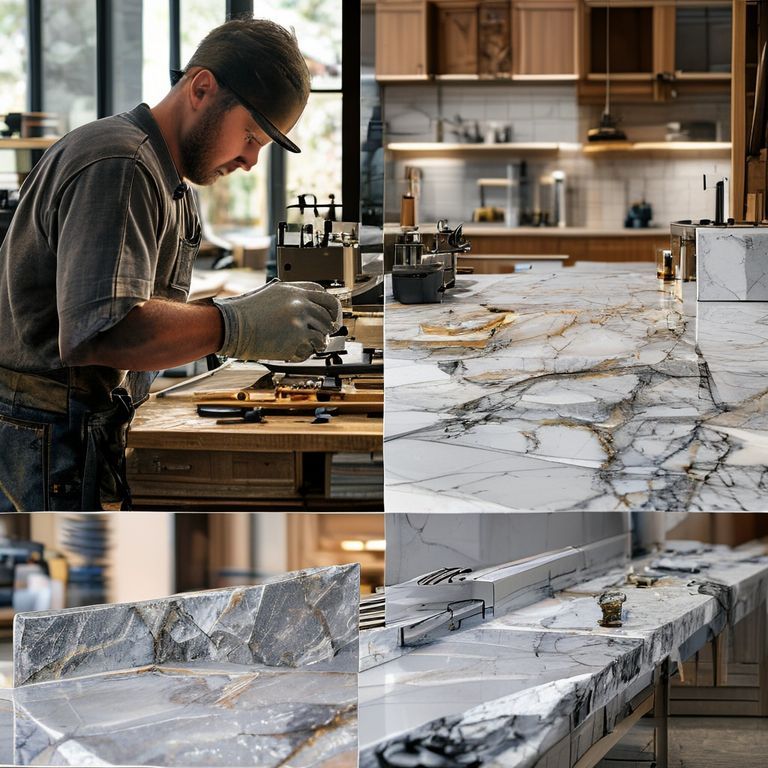 人造石台面制作视频大全，人造石台面优点缺点-fengyakai artificial marble