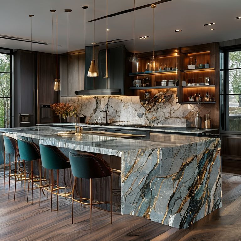 石英石最贵三个颜色，玉石与石英石打灯光图-fengyakai artificial marble